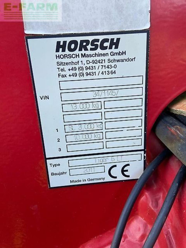 Bineuse Horsch tiger 6 lt: photos 12