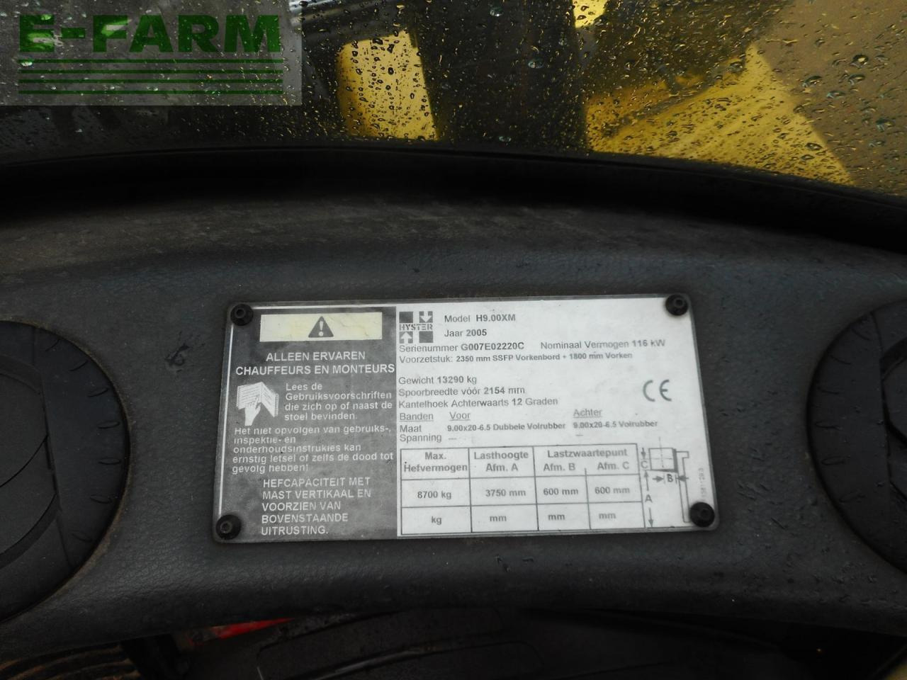 Chariot élévateur Hyster h9.00xm ( vollausstattung ) 9 tonnen hubkraft: photos 8