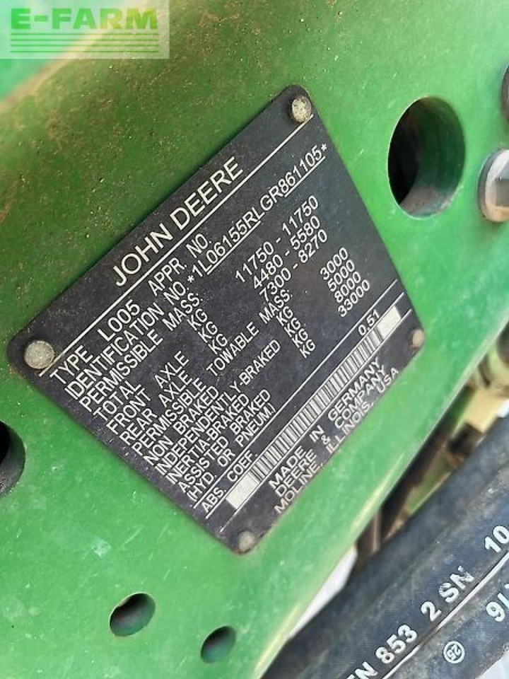 Tracteur agricole John Deere 6155 r: photos 18