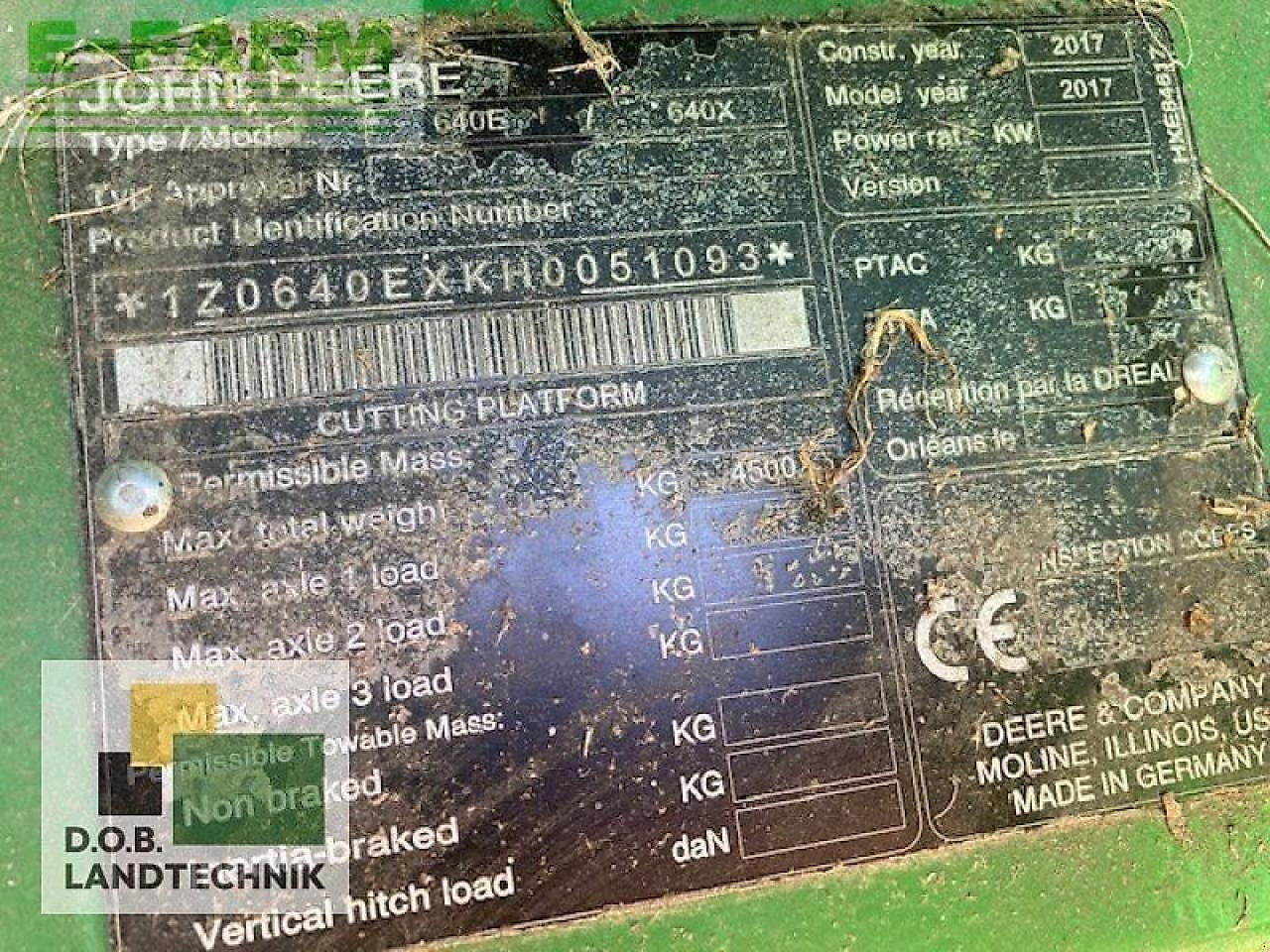 Accessoire aux ensileuses John Deere 640x mit schneidwerkswagen: photos 21