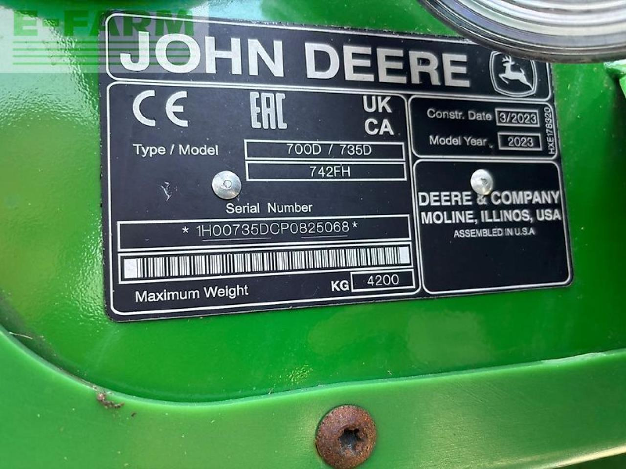 Accessoire aux ensileuses John Deere 735d: photos 11
