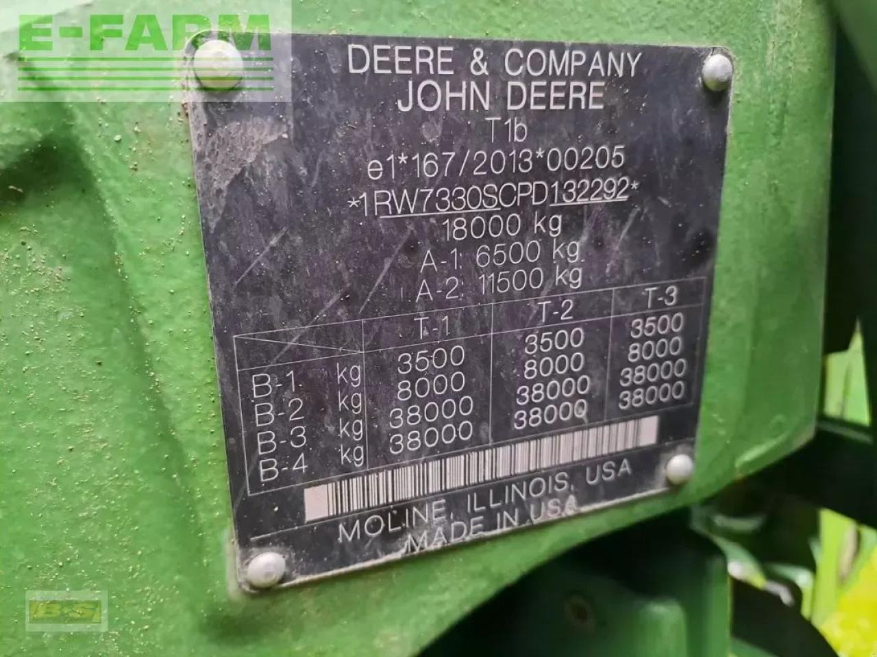 Tracteur agricole John Deere traktor 7r330: photos 11