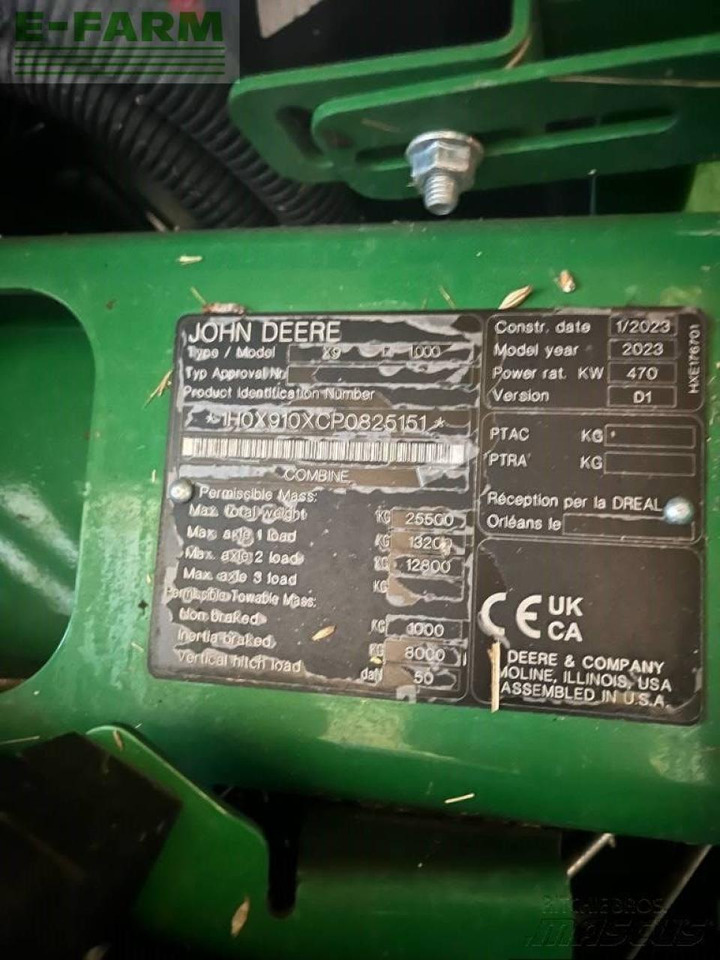 Moissonneuse-batteuse John Deere x9 1000: photos 9