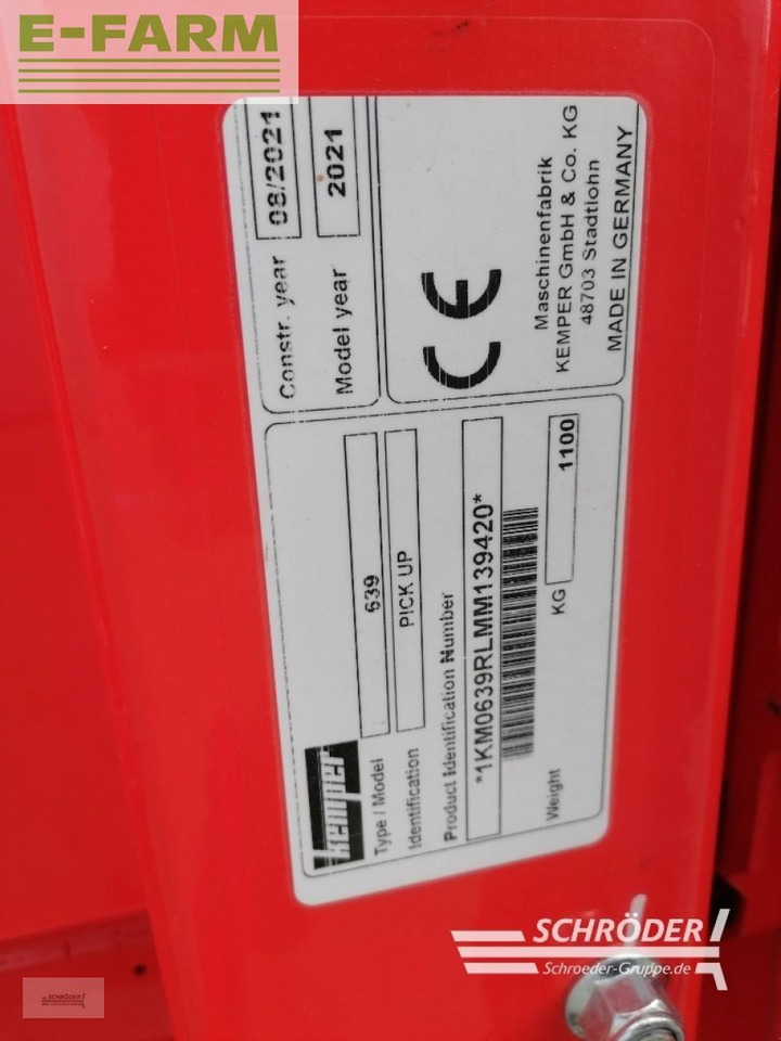 Accessoire aux ensileuses Kemper pick-up 3003: photos 10