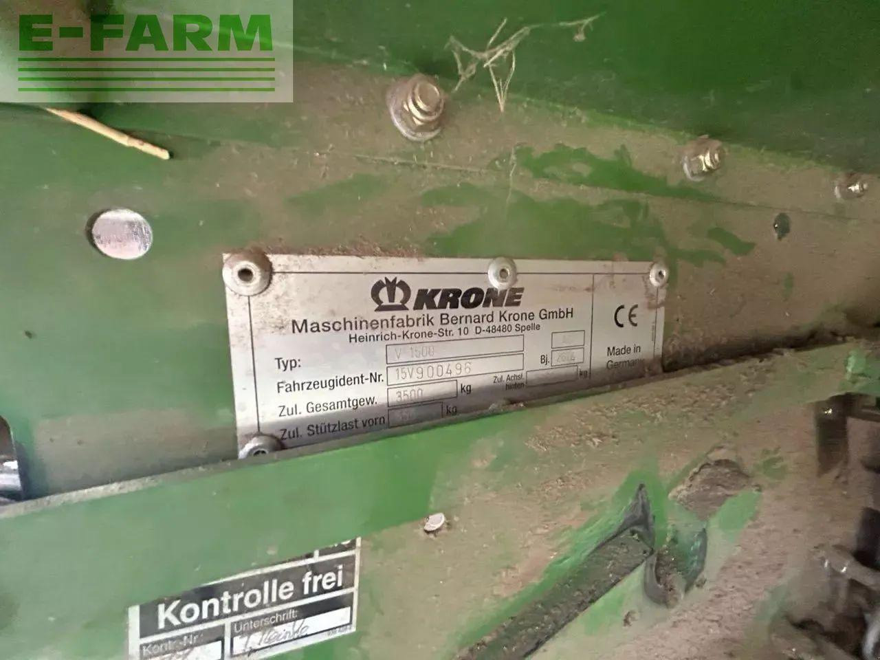 Presse à balles cubiques Krone fortima v 1500 mc: photos 7