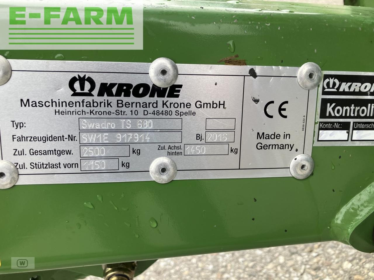 Faneuse Krone swadro ts 680: photos 30