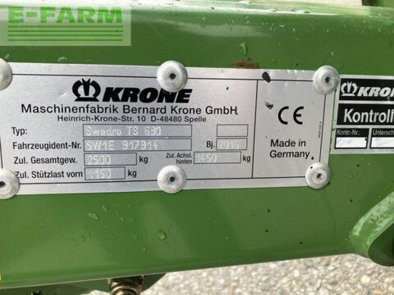Faneuse Krone swadro ts 680: photos 8