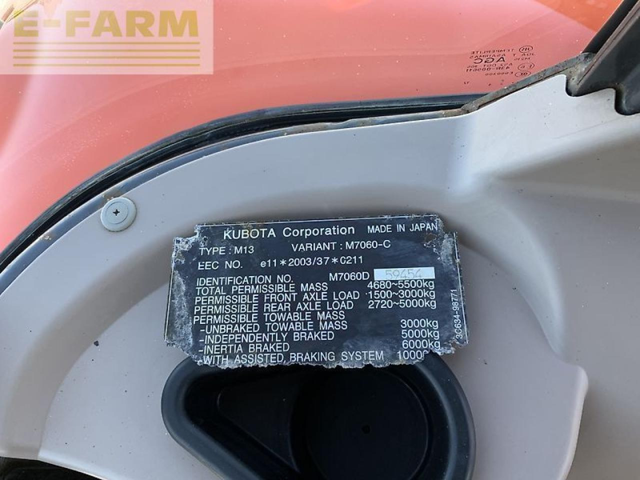Tracteur agricole Kubota m7060 tractor (st23817): photos 31
