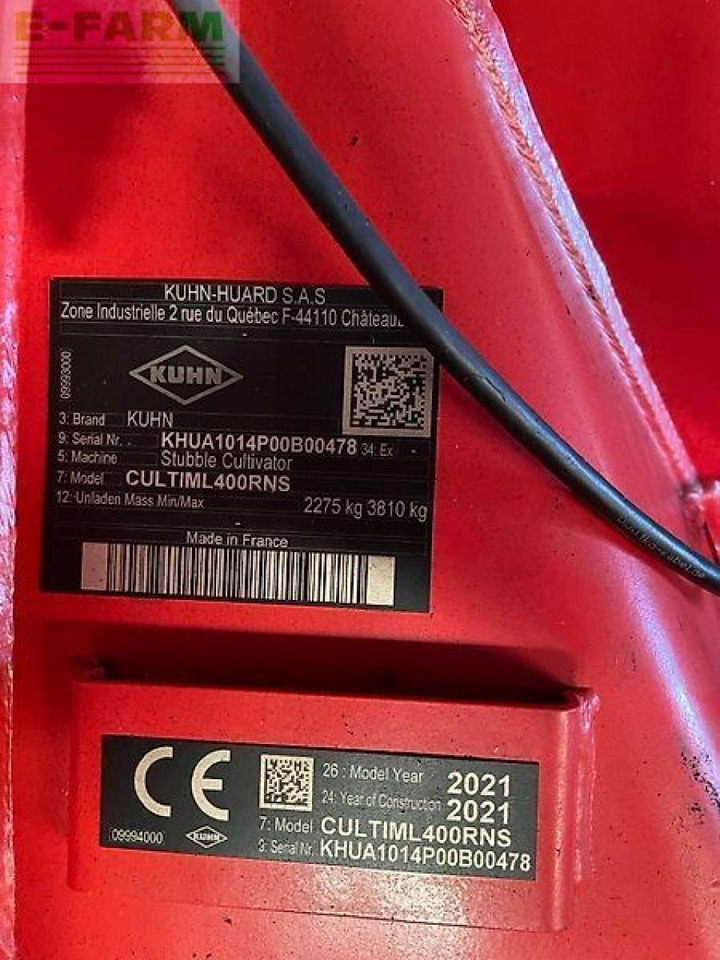Kuhn cultimer l400r - Bineuse: photos 2 Kuhn cultimer l400r - Bineuse: photos 2