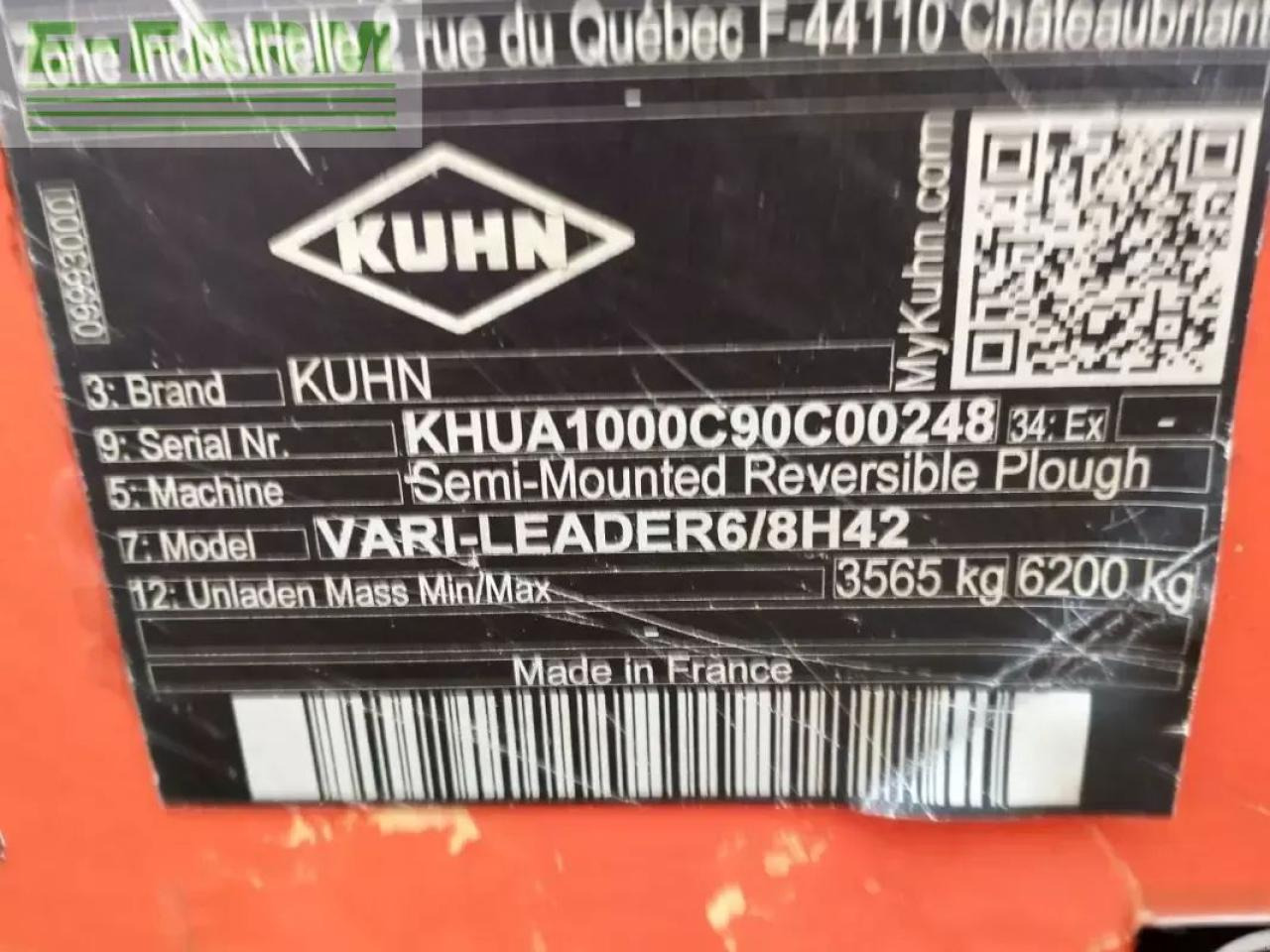 Kuhn vari-leader 7eh - Charrue: photos 4 Kuhn vari-leader 7eh - Charrue: photos 4