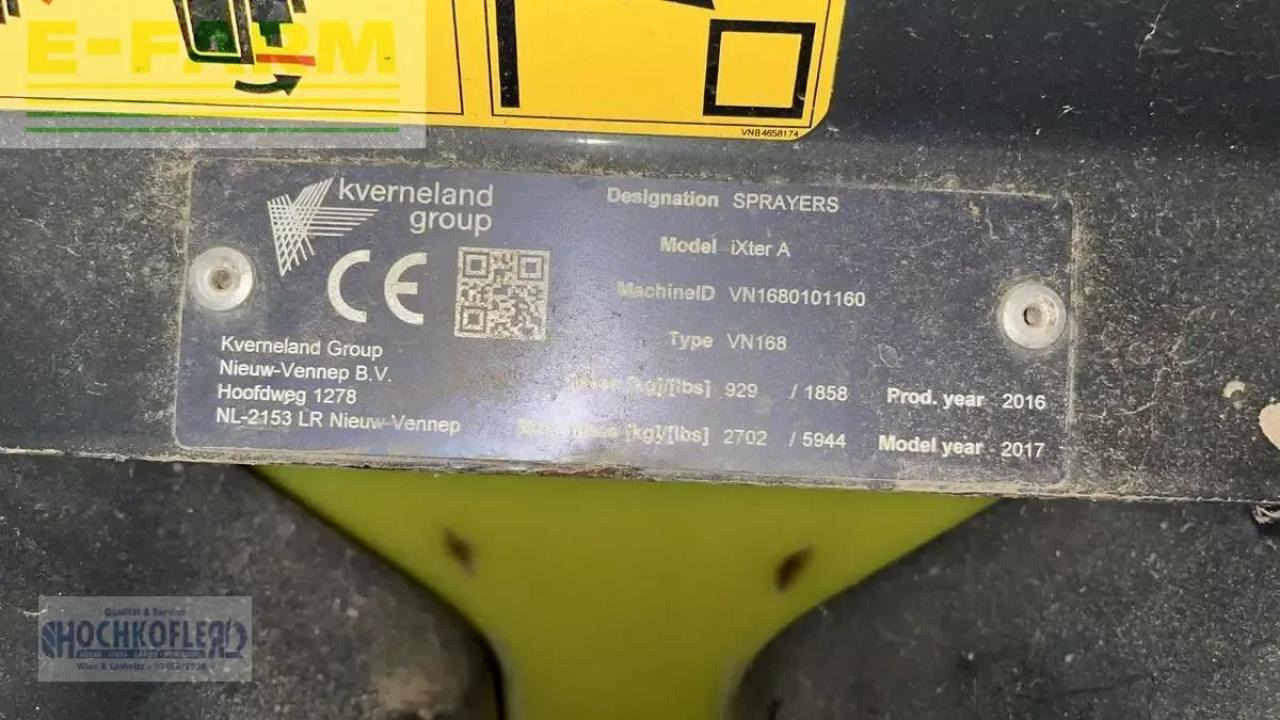 Pulvérisateur traîné Kverneland ixter a 12: photos 8 Pulvérisateur traîné Kverneland ixter a 12: photos 8