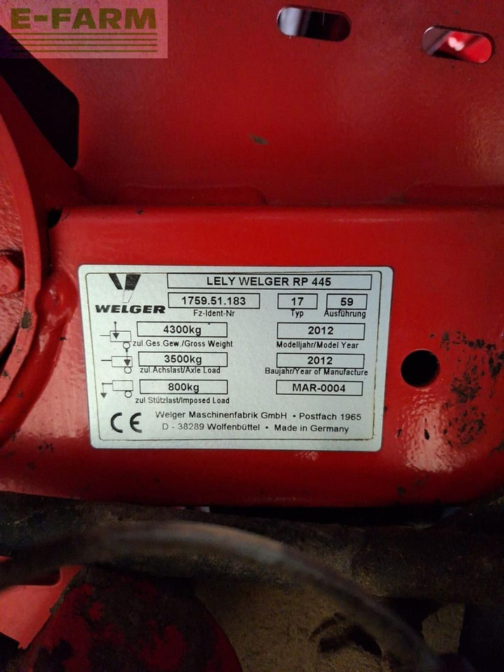Lely RP 445 - Presse à balles cubiques: photos 5 Lely RP 445 - Presse à balles cubiques: photos 5