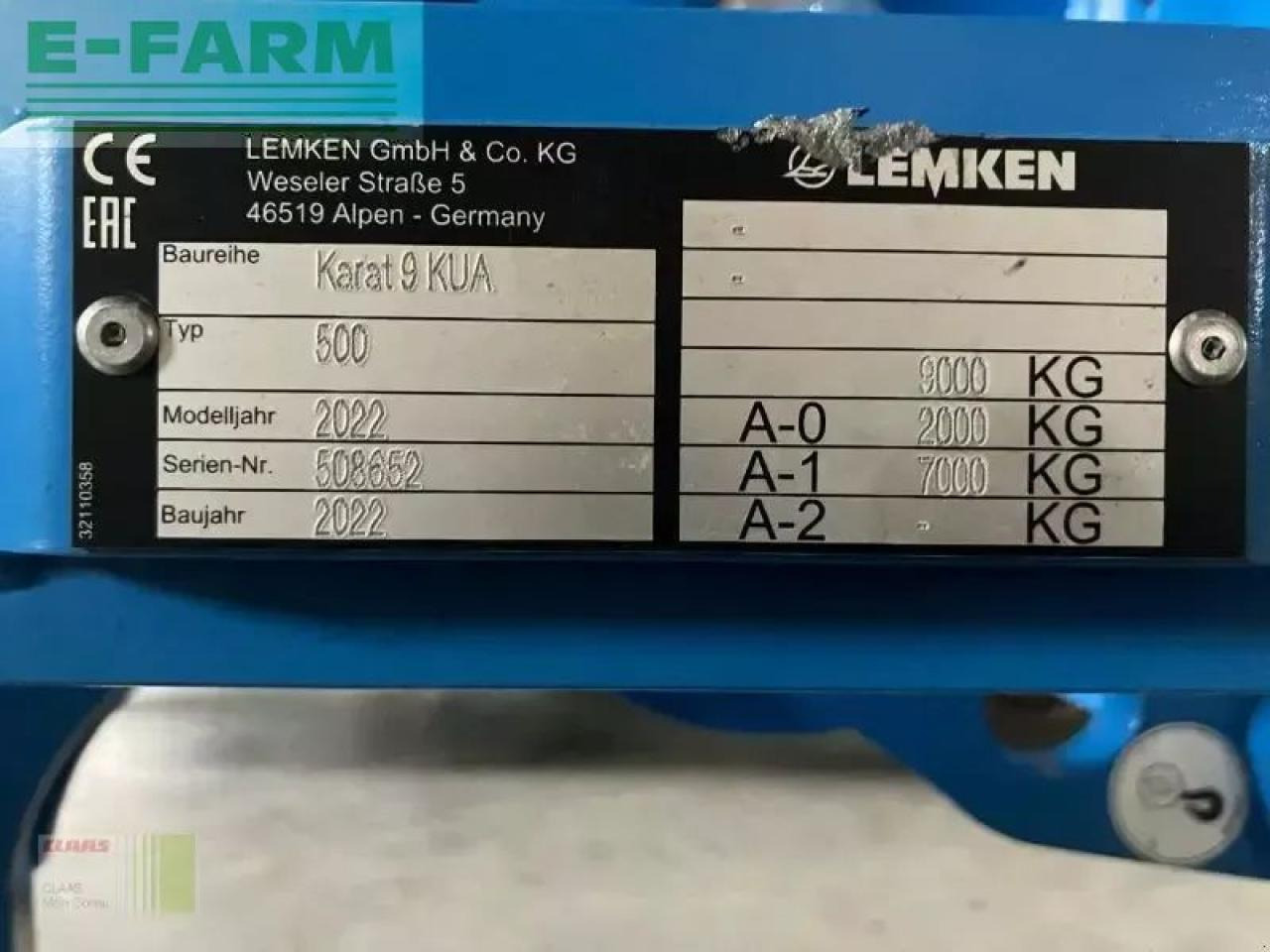 Bineuse Lemken karat 9/500 kua: photos 15