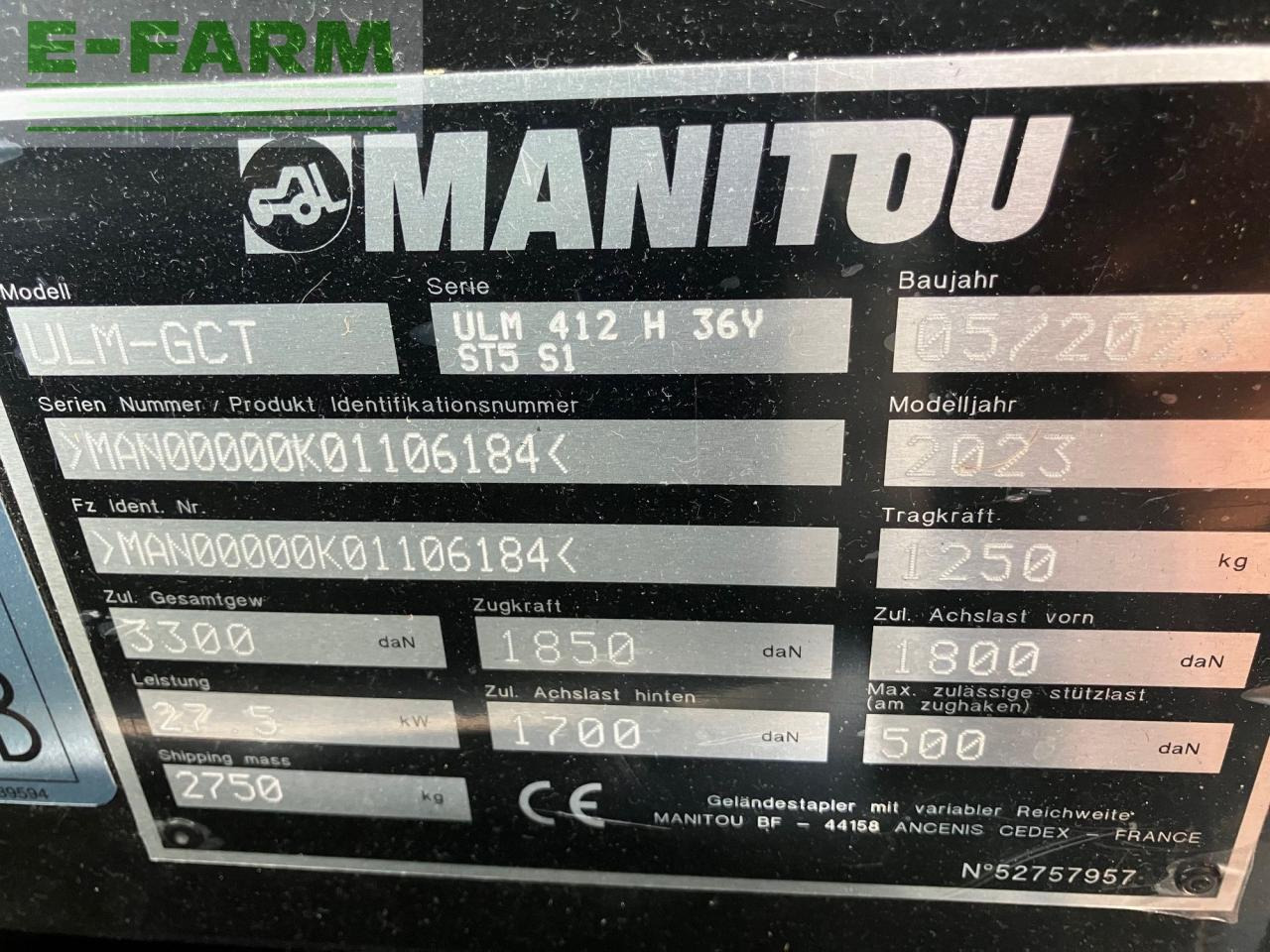 Chariot télescopique Manitou ULM 412 H: photos 9