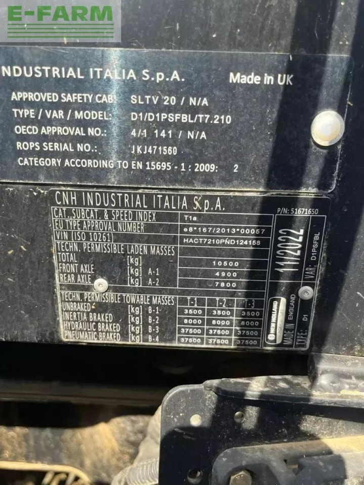 New Holland t7.210 - Tracteur agricole: photos 5 New Holland t7.210 - Tracteur agricole: photos 5