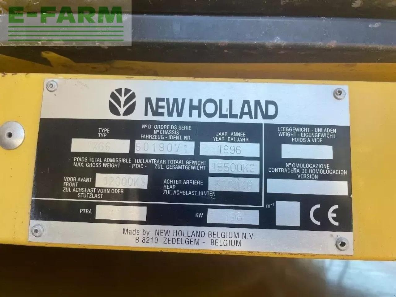 Moissonneuse-batteuse New Holland tx 66: photos 12 Moissonneuse-batteuse New Holland tx 66: photos 12