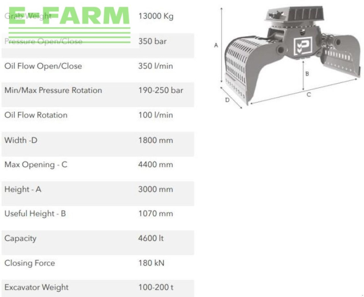 Hg100.200 - Grappin pour Engins de chantier: photos 2 Hg100.200 - Grappin pour Engins de chantier: photos 2