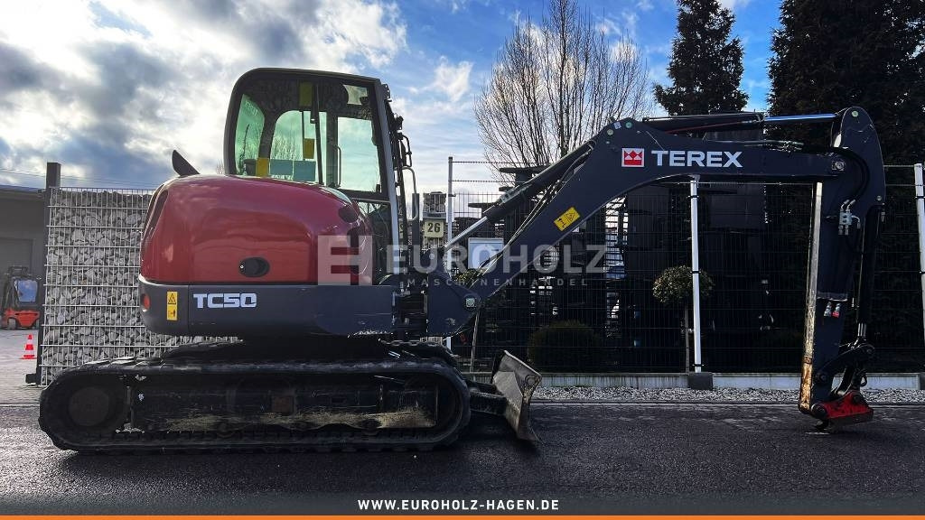 Mini pelle Terex Minibagger TC 50, Schnellwechsler MS03, Knickmatik: photos 7