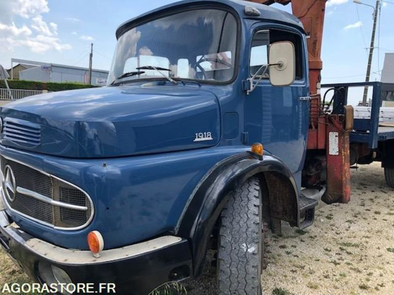 MERCEDES L 1918 PLATEAU GRUE - 128 000km - BON ETAT - NOMBREUX TRAVAUX EFFECTUES - Camion: photos 1 MERCEDES L 1918 PLATEAU GRUE - 128 000km - BON ETAT - NOMBREUX TRAVAUX EFFECTUES - Camion: photos 1