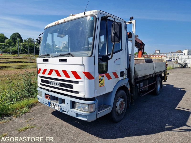 Porteur benne grue Iveco 80E15 - GR587XR - Camion: photos 2 Porteur benne grue Iveco 80E15 - GR587XR - Camion: photos 2