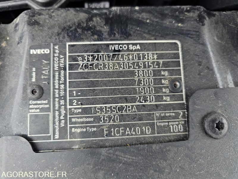 Fourgon utilitaire Iveco daily 35S14 - 2022 - 8815 Kms: photos 16 Fourgon utilitaire Iveco daily 35S14 - 2022 - 8815 Kms: photos 16