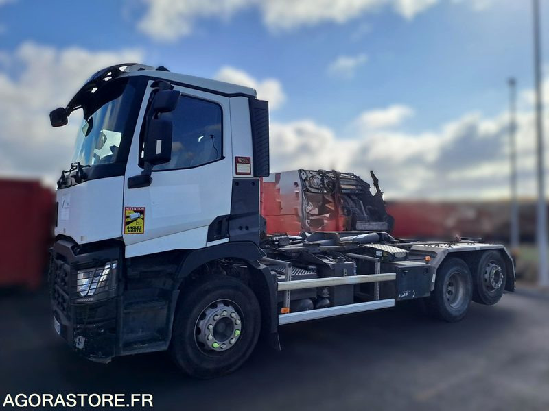 PORTEUR POLYBENNE RENAULT C-SERIES 460 - 2016 / 424 620 KM - Camion ampliroll: photos 1 PORTEUR POLYBENNE RENAULT C-SERIES 460 - 2016 / 424 620 KM - Camion ampliroll: photos 1