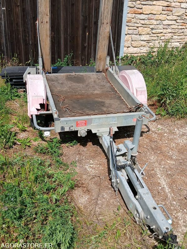 Remorque PORTE ROULEAU HUBIERE - Remorque plateau: photos 5 Remorque PORTE ROULEAU HUBIERE - Remorque plateau: photos 5