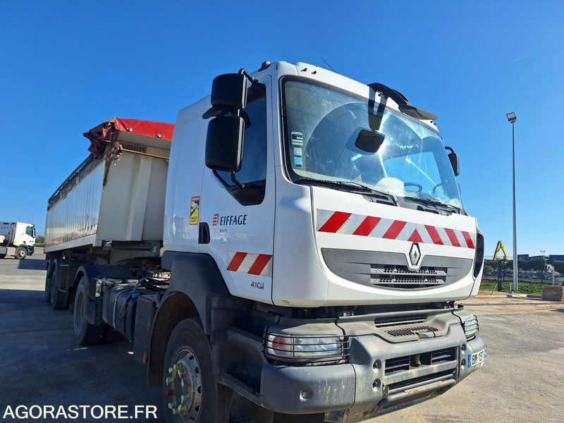 RENAULT KERAX 4X2 + REMORQUE 2 ESSIEUX KAISER - 700515 KM (MK237 MK283) - Tracteur routier: photos 2 RENAULT KERAX 4X2 + REMORQUE 2 ESSIEUX KAISER - 700515 KM (MK237 MK283) - Tracteur routier: photos 2