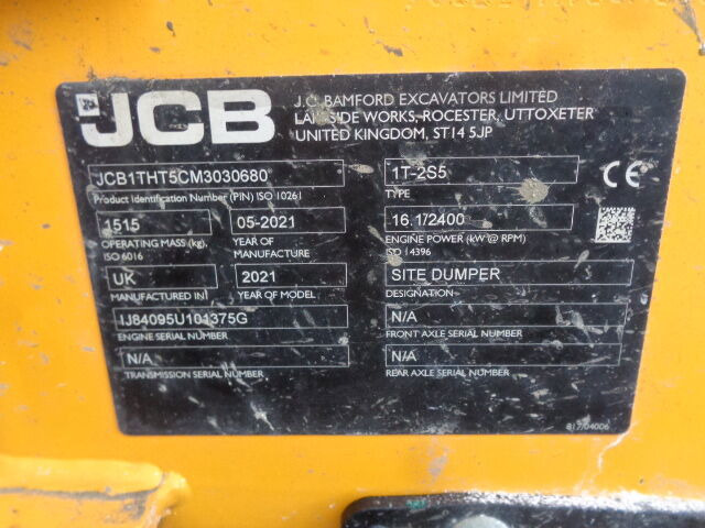 Mini tombereau JCB 1T-2S5: photos 12