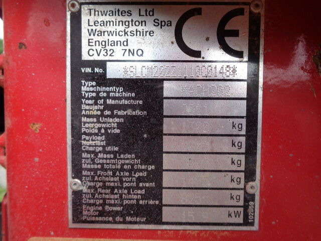 Mini tombereau Thwaites: photos 6