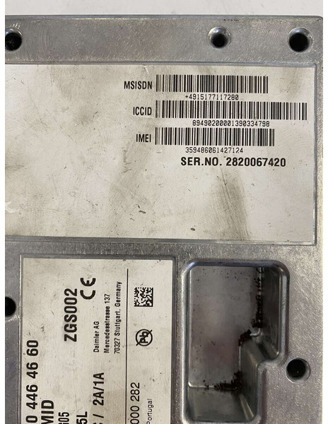 Mercedes-Benz ECU telematics fleetboard CTPMID - Bloc de gestion pour Camion: photos 4 Mercedes-Benz ECU telematics fleetboard CTPMID - Bloc de gestion pour Camion: photos 4