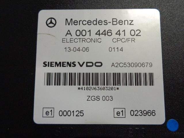 Mercedes-Benz electronic CPC FR control unit A (WORLDWIDE DELIVERY) - Bloc de gestion pour Camion: photos 2 Mercedes-Benz electronic CPC FR control unit A (WORLDWIDE DELIVERY) - Bloc de gestion pour Camion: photos 2