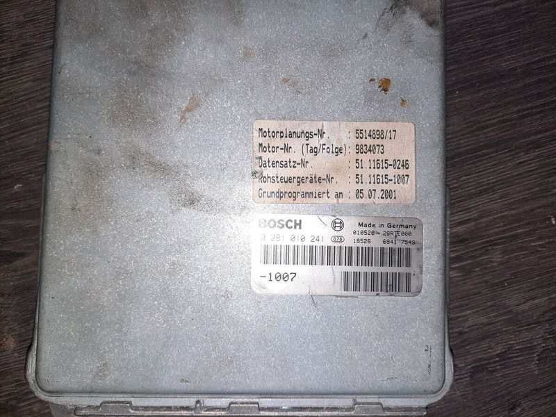 MAN BOSCH 0281001521. 0261200173 \ 020600009 - Bloc de gestion: photos 5 MAN BOSCH 0281001521. 0261200173 \ 020600009 - Bloc de gestion: photos 5