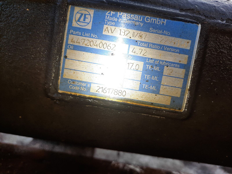 Volvo шестерни бортовой передачи ZF - Essieu arrière: photos 3 Volvo шестерни бортовой передачи ZF - Essieu arrière: photos 3