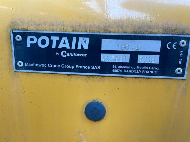 Potain IGO 42 - Grue à montage rapide: photos 1 Potain IGO 42 - Grue à montage rapide: photos 1