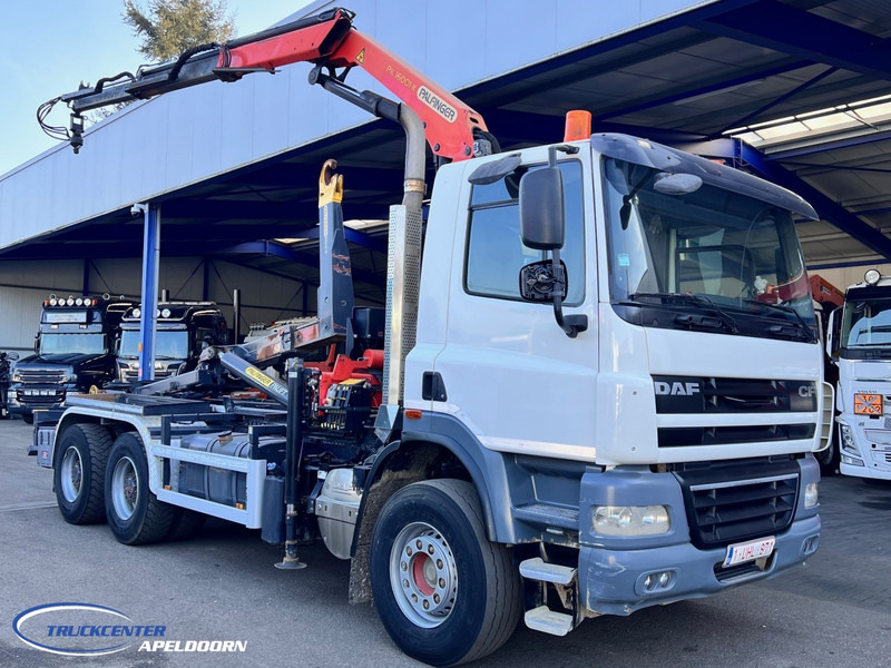DAF CF 85.410 6x4 Bladgeveerd, Palfinger PK16001, Palift - Camion ampliroll, Camion grue: photos 1 DAF CF 85.410 6x4 Bladgeveerd, Palfinger PK16001, Palift - Camion ampliroll, Camion grue: photos 1