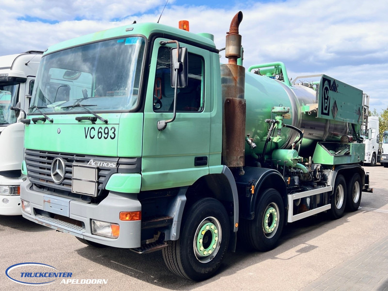 Mercedes-Benz Actros 4140 8x4, Steel springs, ADR, Inox - Camion hydrocureur: photos 3 Mercedes-Benz Actros 4140 8x4, Steel springs, ADR, Inox - Camion hydrocureur: photos 3