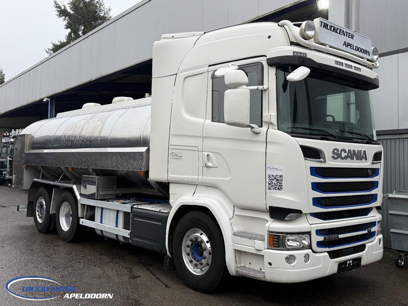 Scania R580 V8 Retarder, Stuuras, 15000 Liter roestvrijstalen tank - Camion citerne: photos 1 Scania R580 V8 Retarder, Stuuras, 15000 Liter roestvrijstalen tank - Camion citerne: photos 1