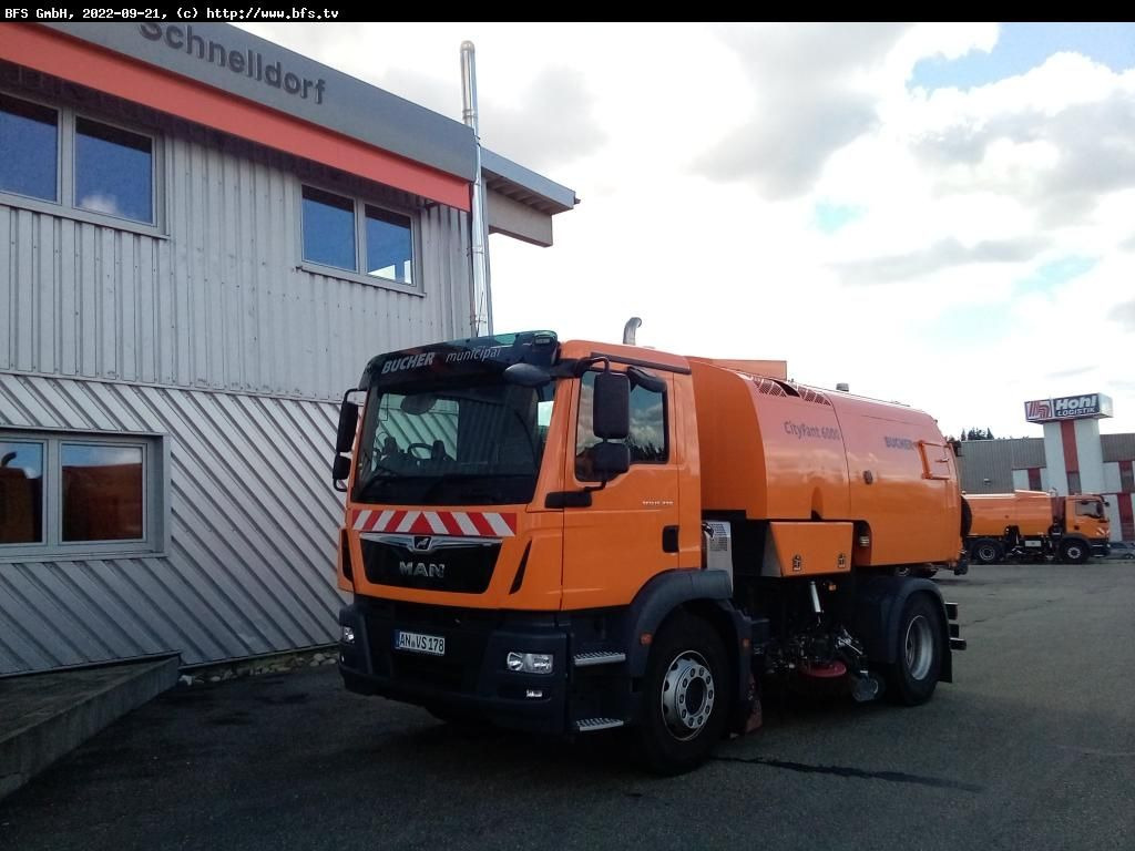 MAN TGM 15.290 4x2 BL CityFant 6000 SH Doppelseitige - Balayeuse de voirie: photos 1 MAN TGM 15.290 4x2 BL CityFant 6000 SH Doppelseitige - Balayeuse de voirie: photos 1