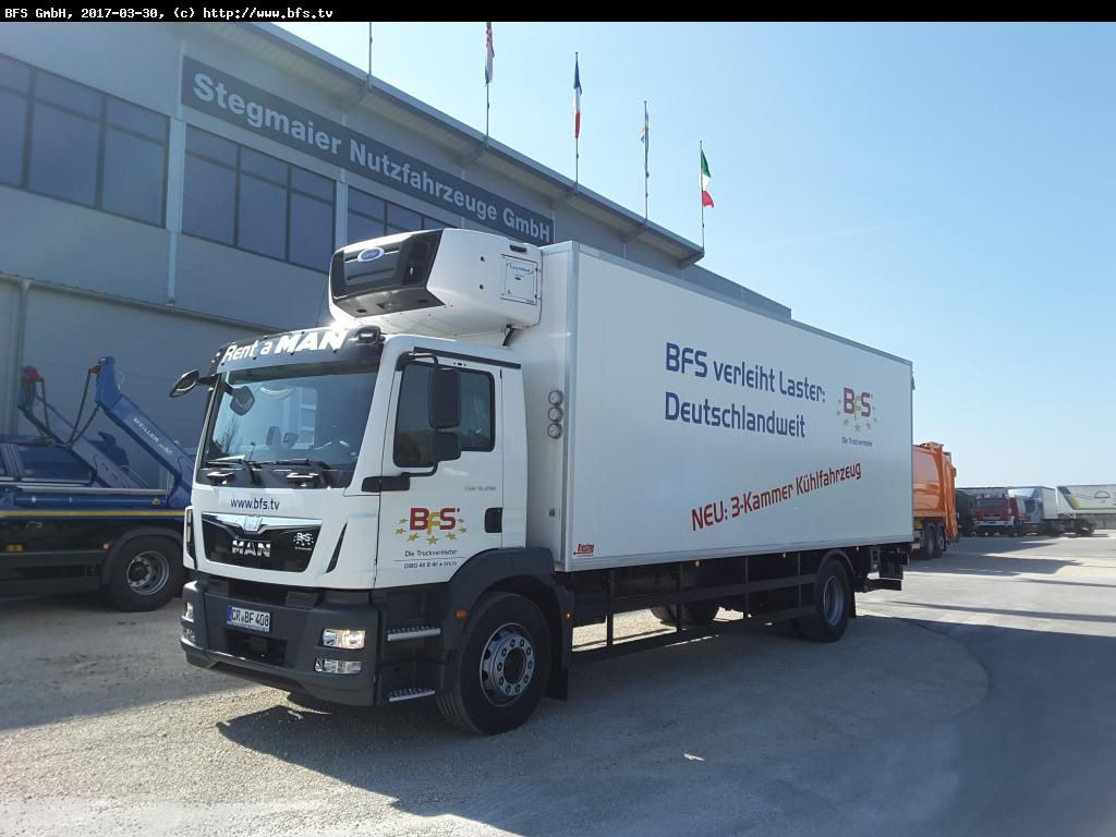 MAN TGM 18.290 4x2 LL Carrier Supra 1250MT, Längs!, - Camion frigorifique: photos 1 MAN TGM 18.290 4x2 LL Carrier Supra 1250MT, Längs!, - Camion frigorifique: photos 1