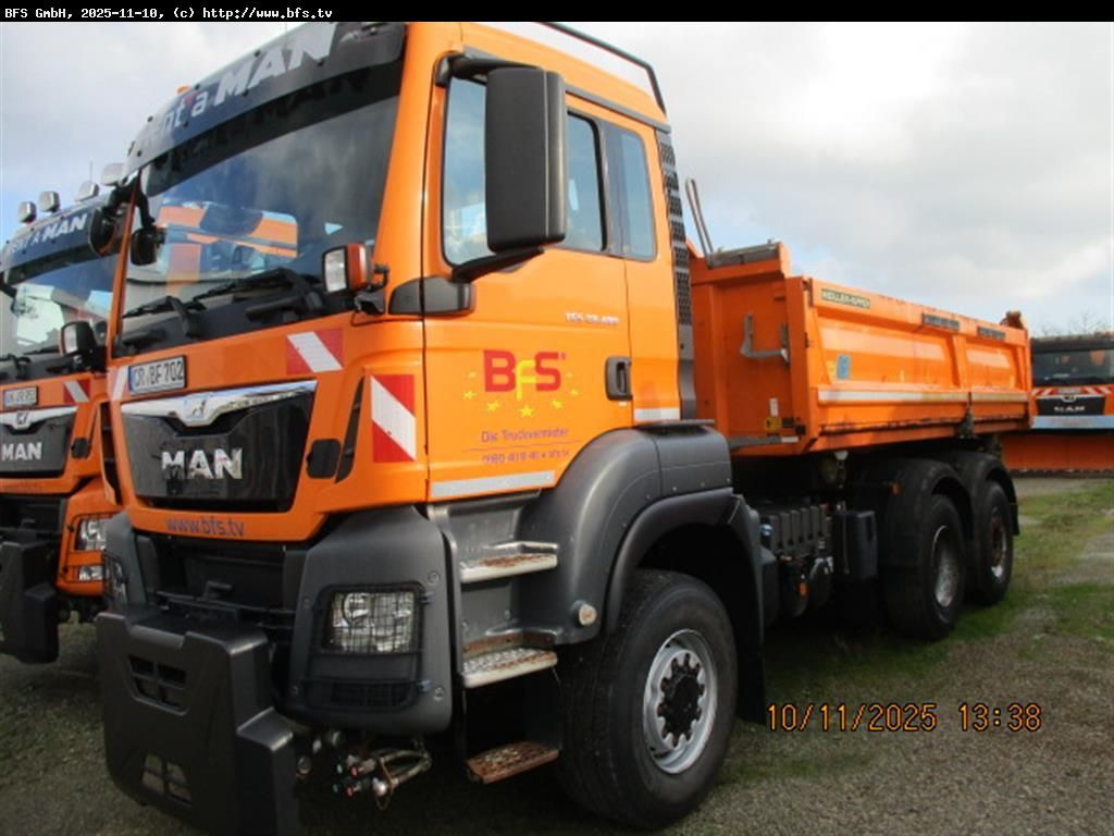 MAN TGS 28.480 6X4-4 BL Euro6, Winterdienst, Bordmat - Camion benne: photos 1 MAN TGS 28.480 6X4-4 BL Euro6, Winterdienst, Bordmat - Camion benne: photos 1