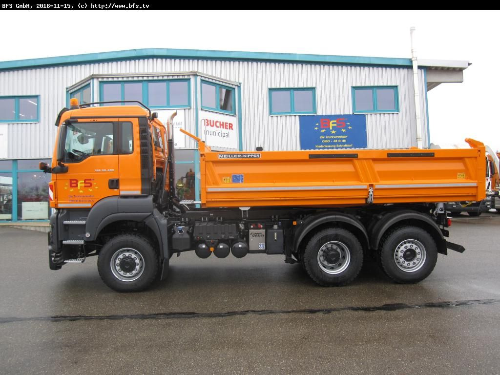MAN TGS 28.480 6X4-4 BL Euro6, Winterdienst, Bordmat - Camion benne: photos 3 MAN TGS 28.480 6X4-4 BL Euro6, Winterdienst, Bordmat - Camion benne: photos 3