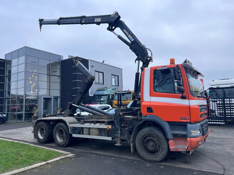 DAF CF 85.380 6X2 + MKG 141 A2 CRANE + 20 TON HOOKLIFT - EURO 3 - MANUAL GEAR - 10 TYRES - Camion ampliroll, Camion grue: photos 3 DAF CF 85.380 6X2 + MKG 141 A2 CRANE + 20 TON HOOKLIFT - EURO 3 - MANUAL GEAR - 10 TYRES - Camion ampliroll, Camion grue: photos 3