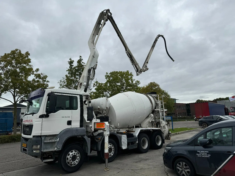 MAN TGS 35.400 8X4 PUTZMEISTER PUMP 21-3 + LIEBHERR MIXER - Camion pompe: photos 2 MAN TGS 35.400 8X4 PUTZMEISTER PUMP 21-3 + LIEBHERR MIXER - Camion pompe: photos 2
