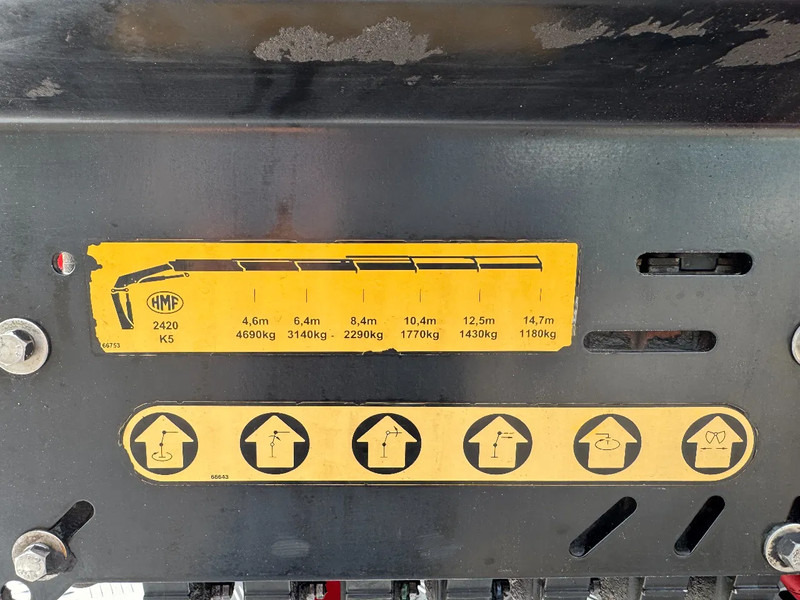 Camion - système de câble, Camion grue MAN TGS 35.480 8X4 HMF 2420 K5 + HMF ABLE + REMOTE CONTROL: photos 7
