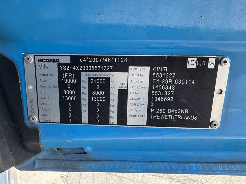 Camion plateau, Camion grue Scania P280 4X2 EURO 6 PALFINGER PK12002 + REMOTE CONTROL: photos 15