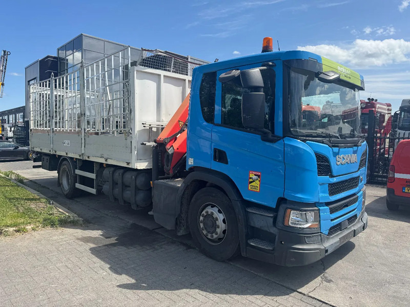 Camion plateau, Camion grue Scania P280 4X2 EURO 6 PALFINGER PK12002 + REMOTE CONTROL: photos 14