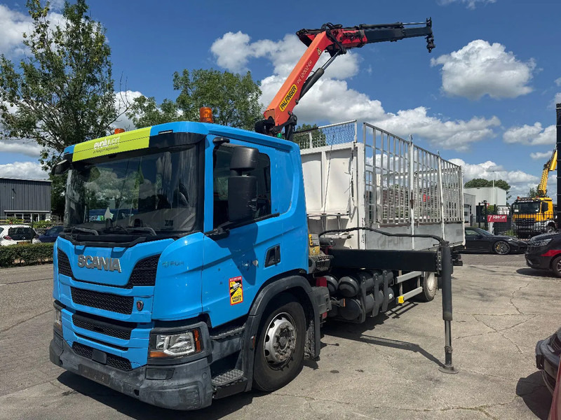 Scania P280 4X2 EURO 6 PALFINGER PK12002 + REMOTE CONTROL - Camion grue: photos 1 Scania P280 4X2 EURO 6 PALFINGER PK12002 + REMOTE CONTROL - Camion grue: photos 1