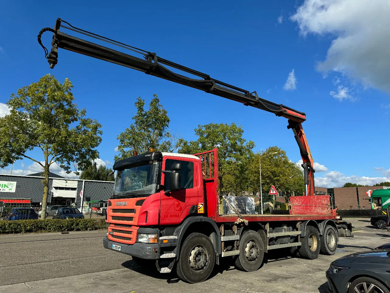 Scania P360 8X4 - EURO 5 + PALFINGER PK22002-EH + REMOTE - Camion plateau, Camion grue: photos 1 Scania P360 8X4 - EURO 5 + PALFINGER PK22002-EH + REMOTE - Camion plateau, Camion grue: photos 1