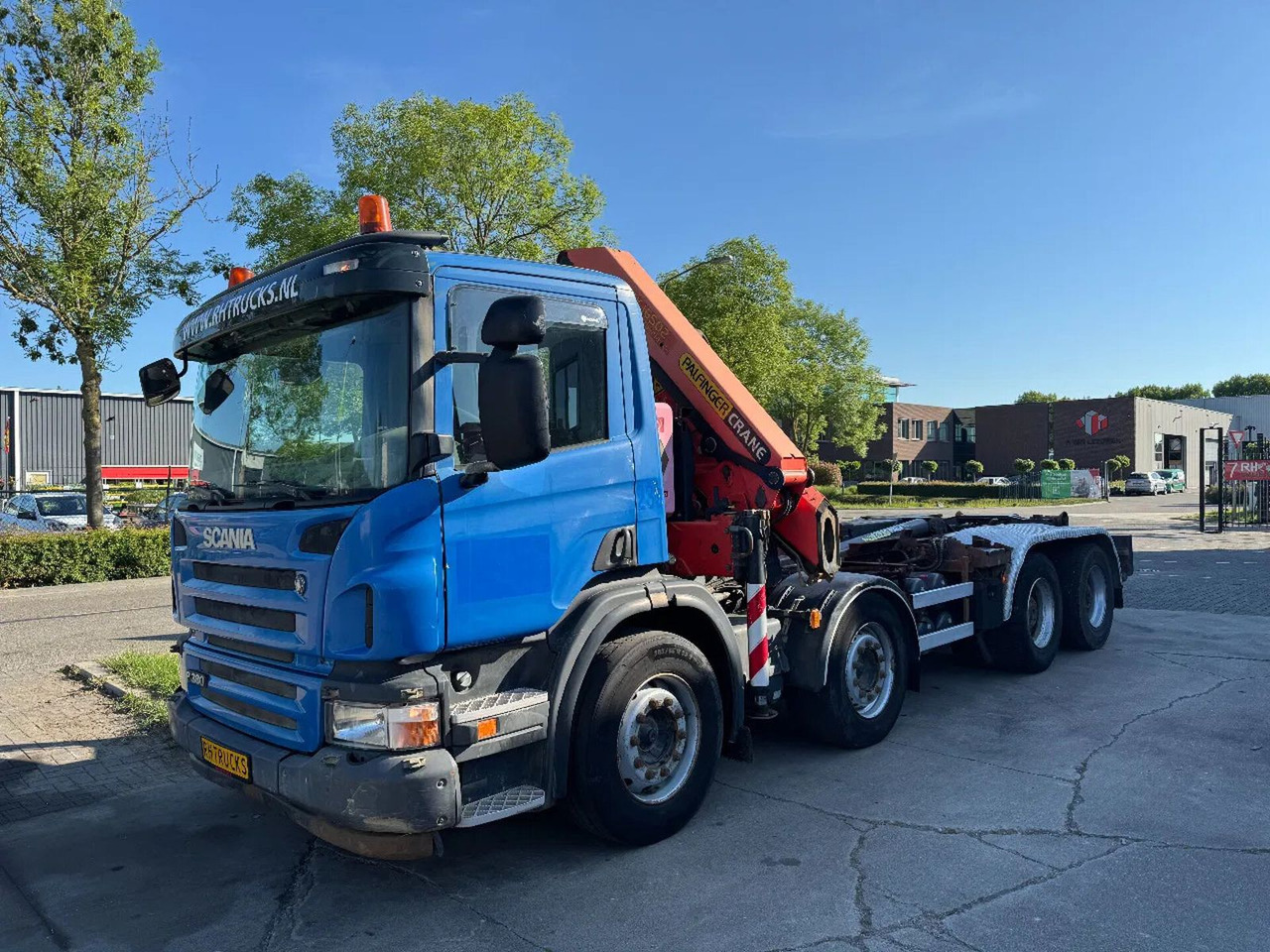 Scania P380 8X4 PALFINGER HOOK + PALFINGER PK16502 + RE - Camion ampliroll, Camion grue: photos 3 Scania P380 8X4 PALFINGER HOOK + PALFINGER PK16502 + RE - Camion ampliroll, Camion grue: photos 3